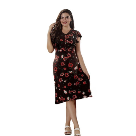 Premium Chic Cotton Nightwear - SNW-Malai - Coco Brown