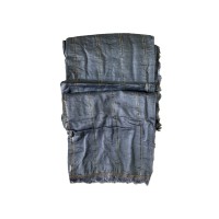 Chanderi Jacquard dupatta - RRC Chanderi Jacquard Crosek - Light Grey