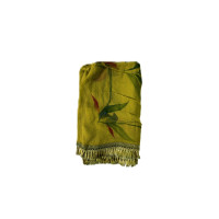 Brush print chiffon dupatta - RRC-Najmin Brush Print - Khaki Green