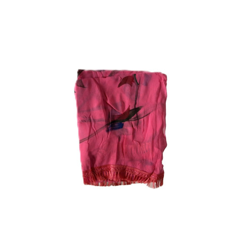 Brush print chiffon dupatta - RRC-Najmin Brush Print - Neon Bubblegum Pink