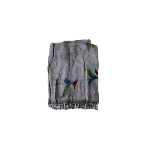 Brush print chiffon dupatta - RRC-Najmin Brush Print - Steel Grey