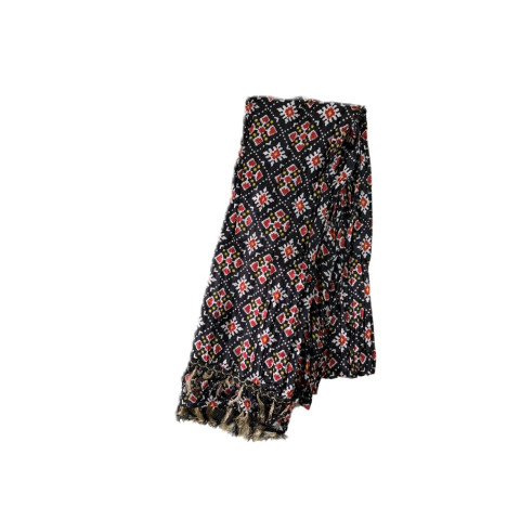 Chinon crush bandhani print dupatta - RRC-Chinon Crush Bandhani 104 - Black