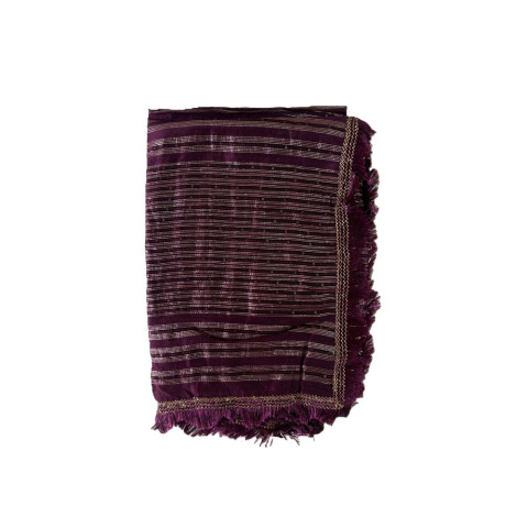 Chanderi Jacquard dupatta - RRC Chanderi Jacquard Crosek - Deep Violet
