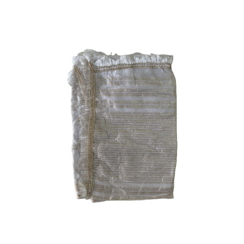 Chanderi Jacquard dupatta - RRC Chanderi Jacquard Crosek - Light Cream