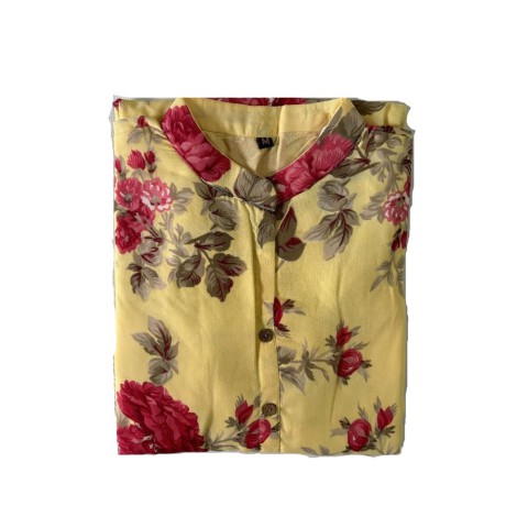 Trendy midi dress -PP-Nidhi-1004 -  Mustard yellow