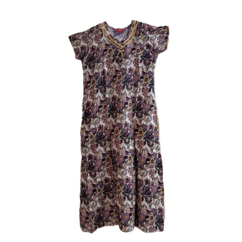 Maxi Gown Nighty - SNW-Rayon D JXP - Purplish