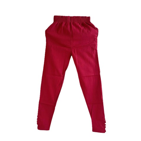 Cotton churidar legging - ATC-Platinum - Maroon
