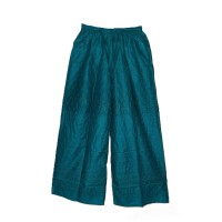 Embroidery Chikankari Palazzo - MAA-Rayon Palazzo - Sea Green