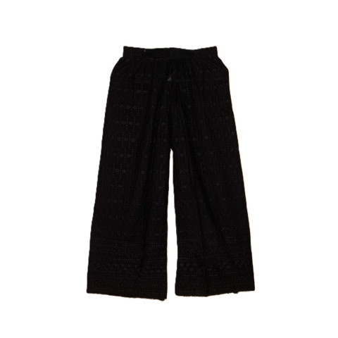 Cotton Embroidery Chikankari Palazzo - LEC-Palazzo 82 - Black