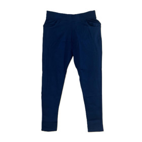 Ankle length premium cotton straight pant - ATC-Flora - Dark Navy Blue