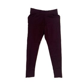 Ankle length premium cotton straight pant - ATC-Flora - Eggplant purple