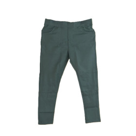 Ankle length premium cotton straight pant - ATC-Flora-Dark Sea green