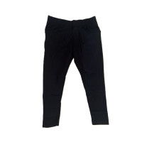 Ankle length premium cotton straight pant - ATC-Flora - Black