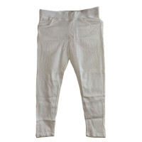 Ankle length premium cotton straight pant - ATC-Flora - Light cream