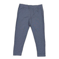 Ankle length premium cotton straight pant - ATC-Flora - Light Steel Grey