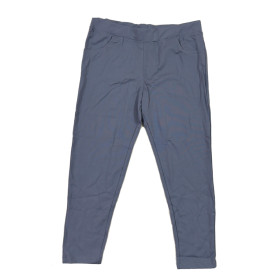 Ankle length premium cotton straight pant - ATC-Flora - Light Steel Grey