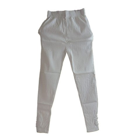 Cotton churidar legging - ATC-Platinum - Half White