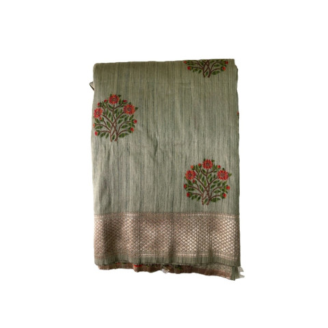 Woven Silk blend sarees - AF1706703 - Pista Green 