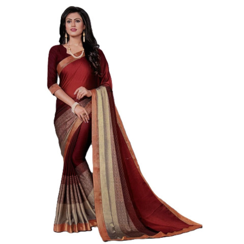 Chiffon sarees - RDD-Heritage VOL 1 - Reddish Copper